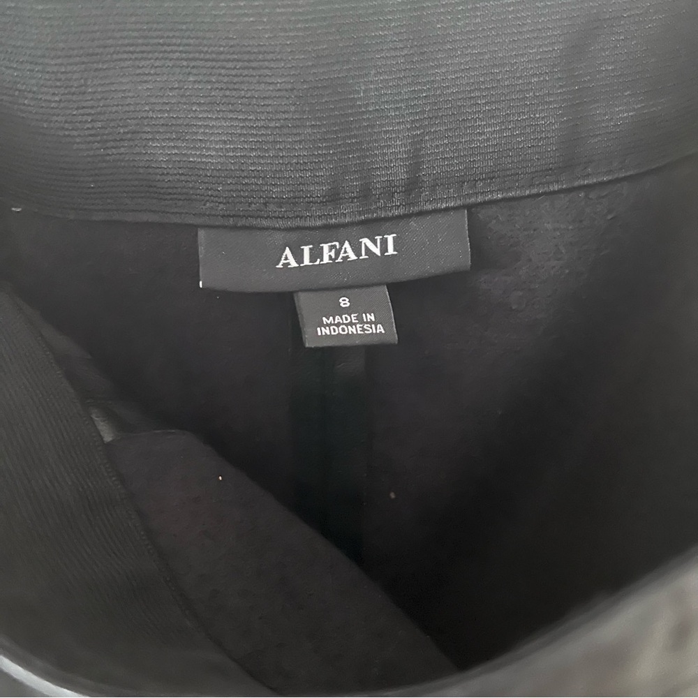 Alfani  Faux Leather A-Line Skirt | size 8| - Picture 7 of 8